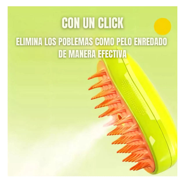 Cepillo con vapor para mascota
